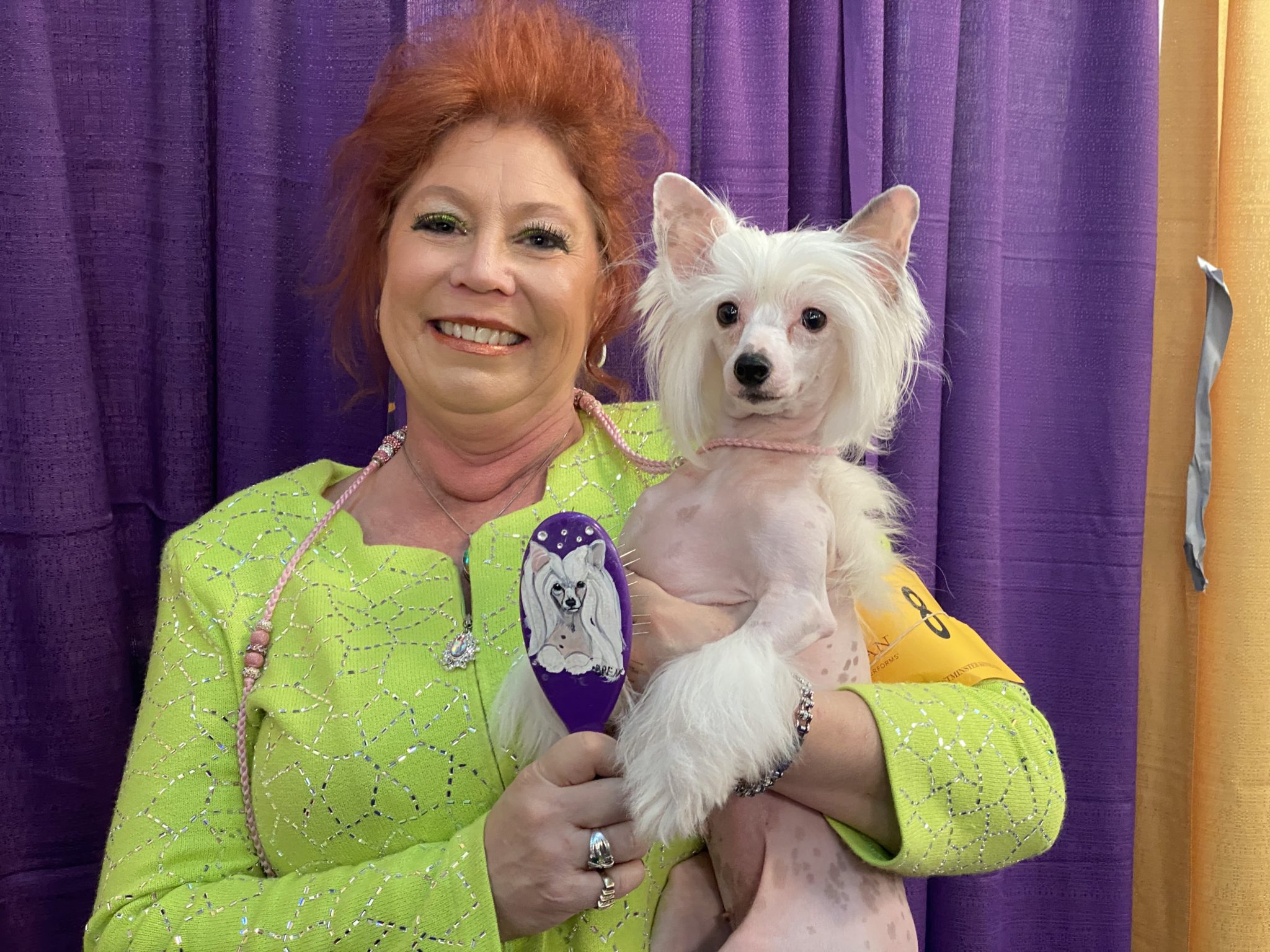 Owner and handler Kathy with "Jiggy" age 4