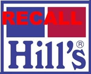hill's science diet recall