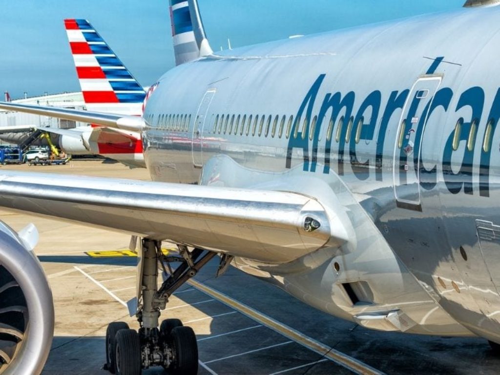American Airlines jet on tarmac