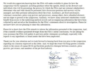 Letter from senators to FDA Commissioner Hahn