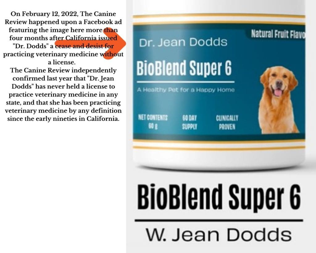 hugge ifølge tommelfinger Dr. Jean Dodds" selling "clinically backed" supplements, and don't worry  about paying sales tax. Hemopet continues to ride tax-exempt 501c3  nonprofit status. | The Canine Review